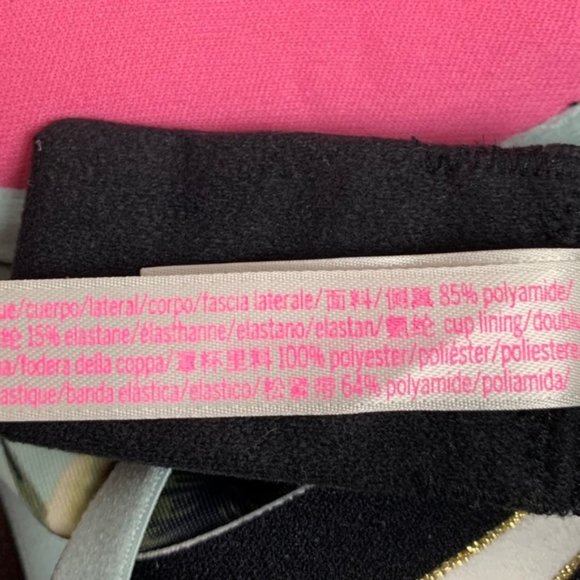 Victoria's Secret Pink Palm Leaf Wear Everywhere Pushup Bra - Picture 5 of 7